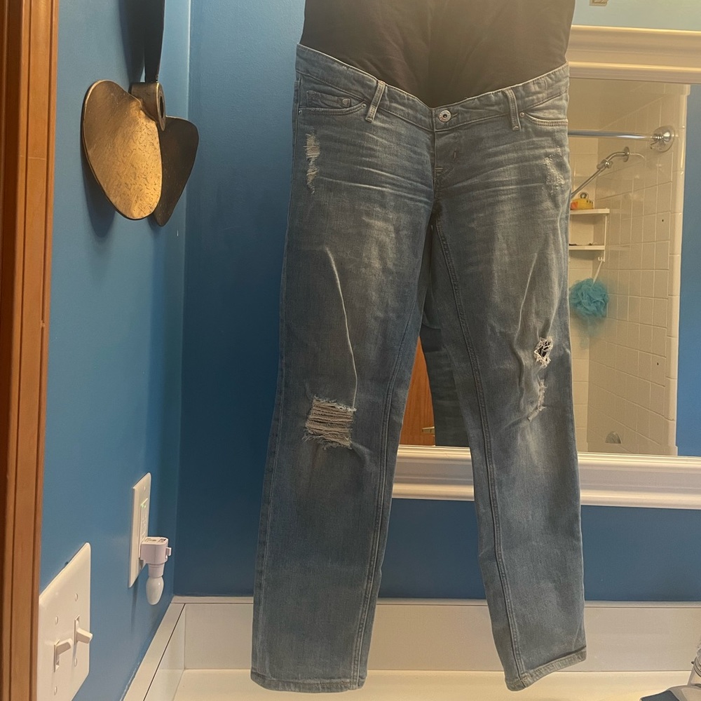 H&M maternity jeans with belly